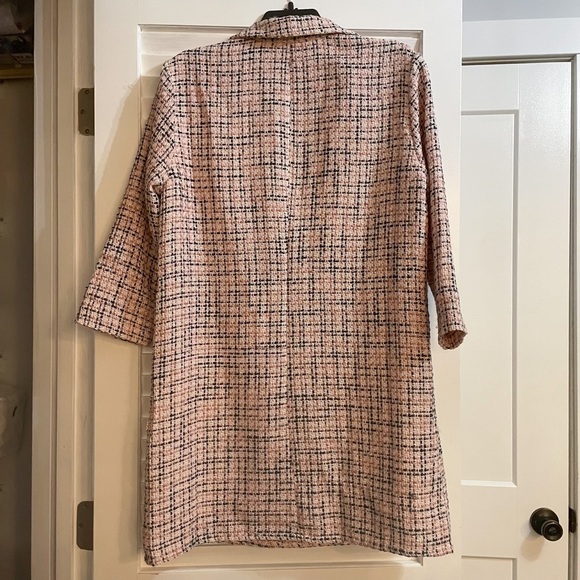 Tweed Shift Dress - pink and black - Picture 10 of 12